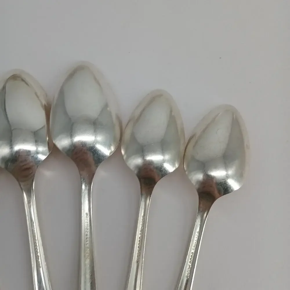 6X Tbsp Oneida Prestige GRENOBLE Silverplate Serving N Table Spoons